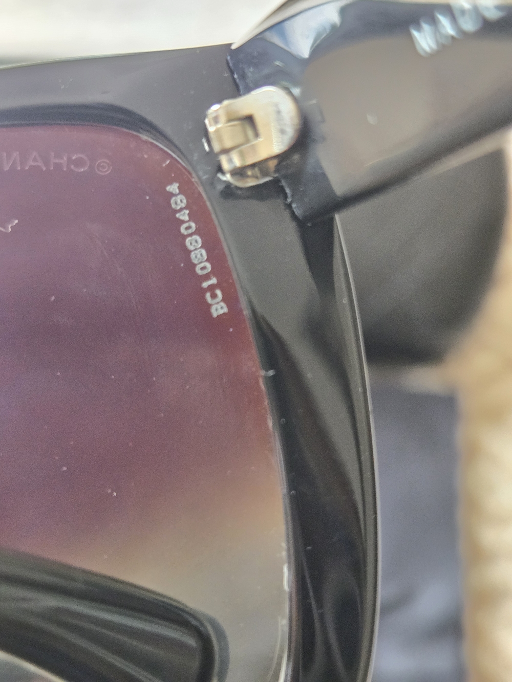 CHANEL Black Oversized Women's Sunglasses With COA - Picture 8 of 16